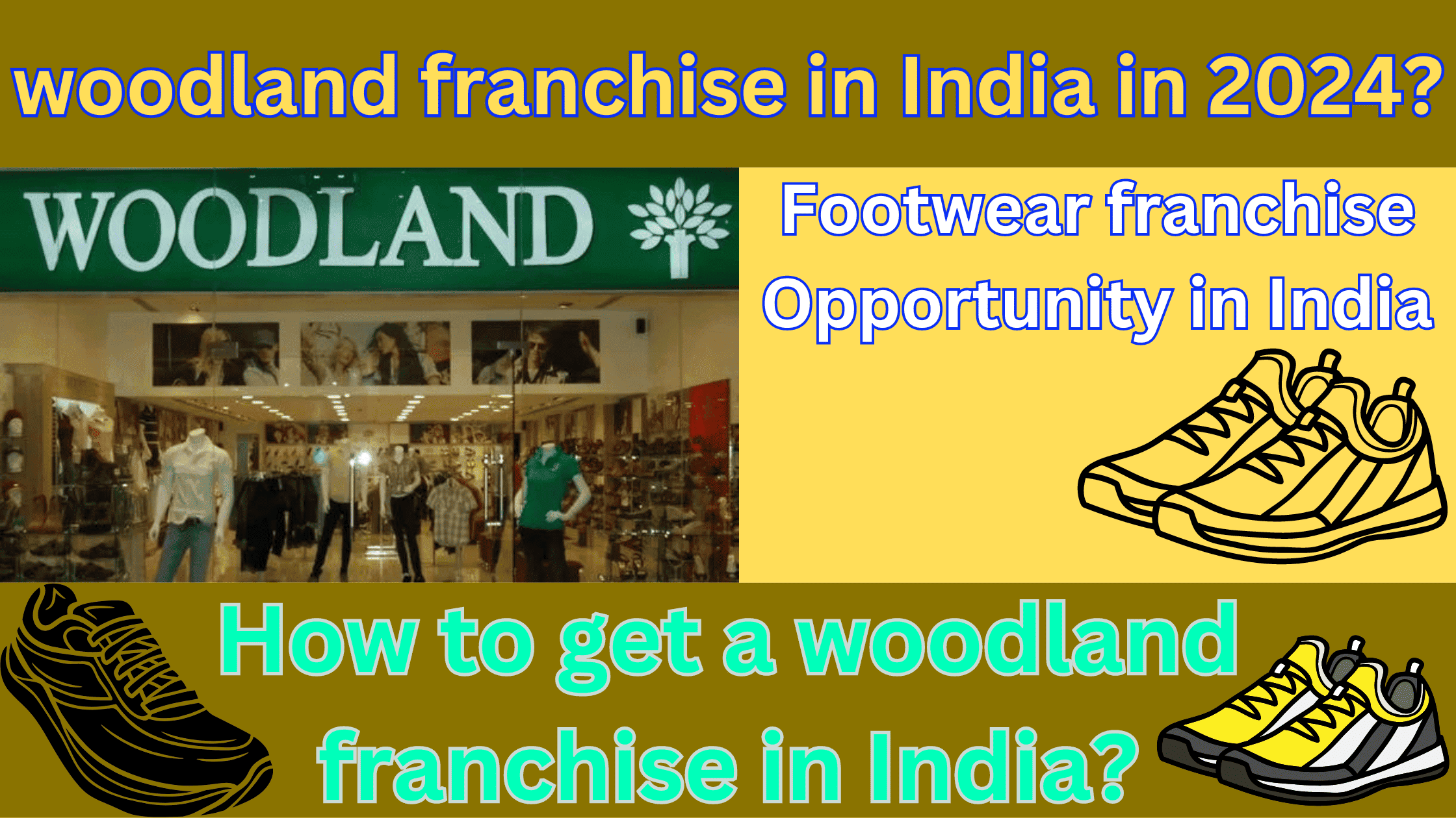 How to get a woodland franchise in India ?